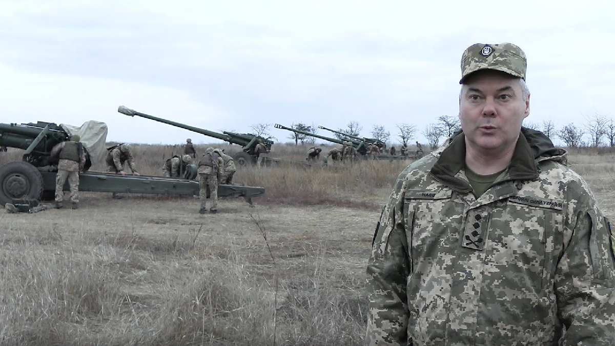 Українські військові провели тренування важкої артилерії біля адмінкордону з окупованим Кримом